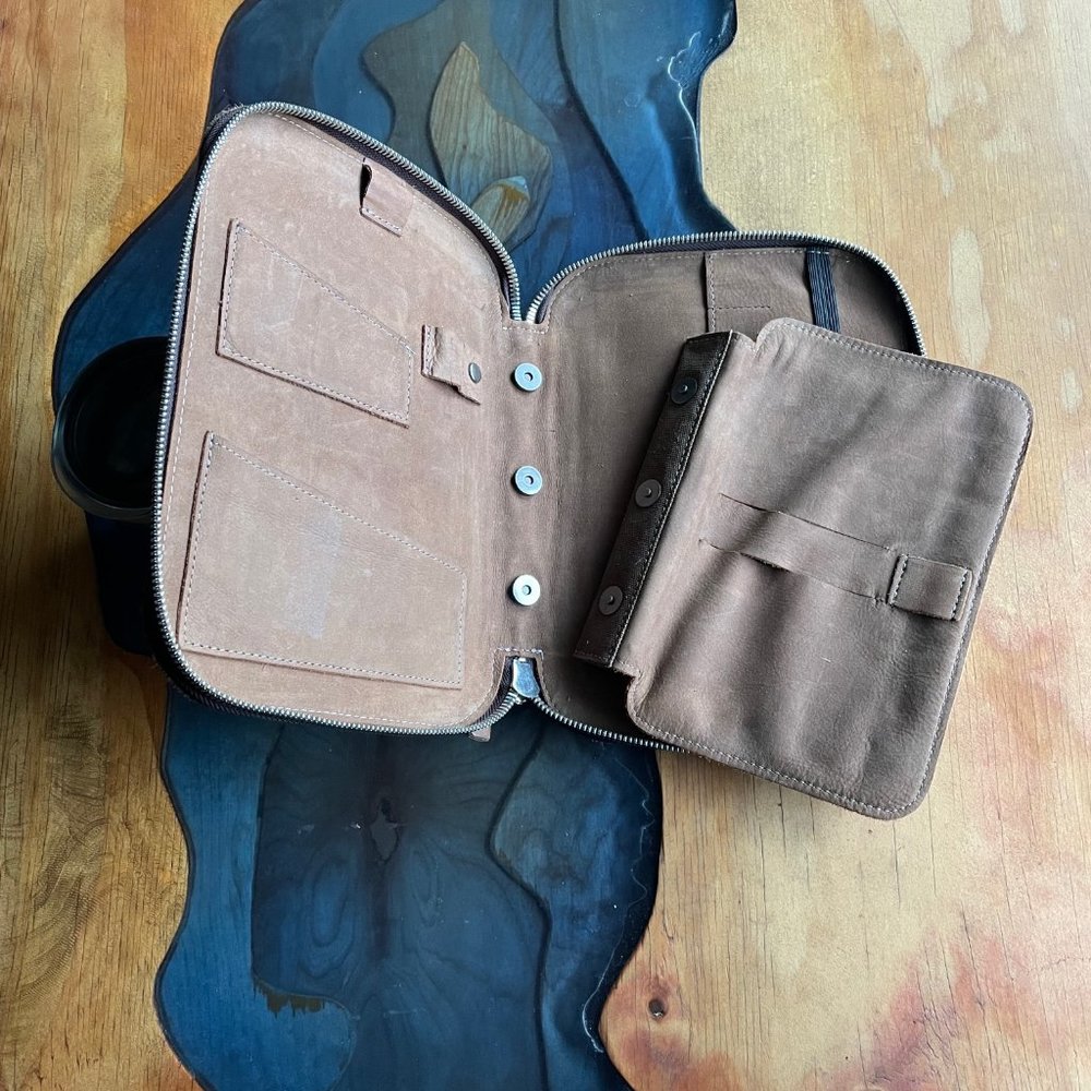 This Is Ground leather travel folio/organizer